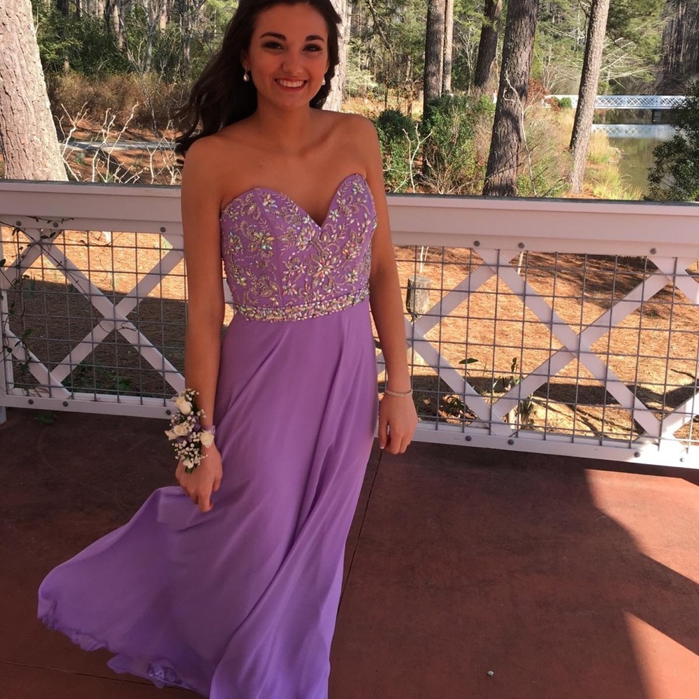 Lavender Long Formal/Prom Dress